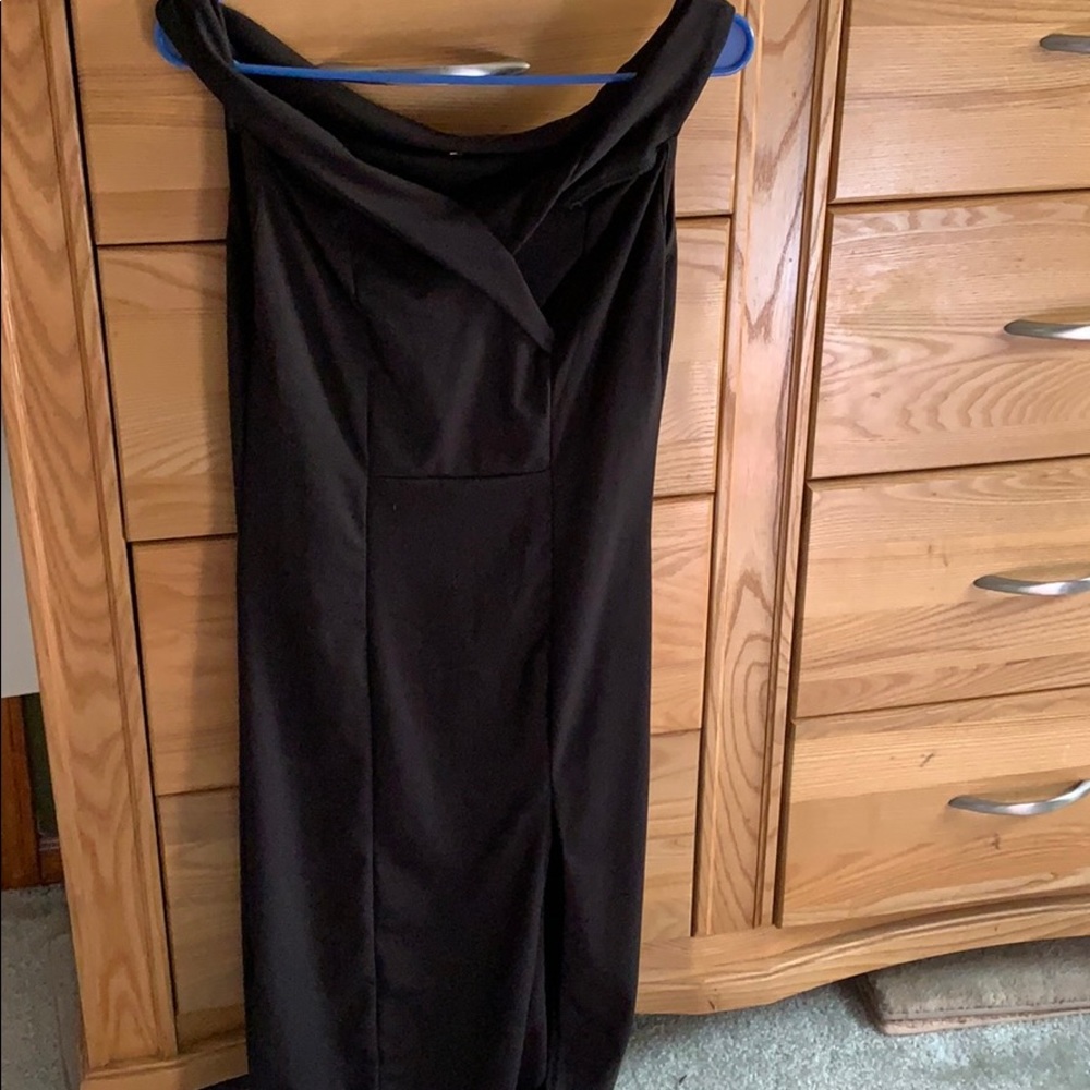 Long black gown